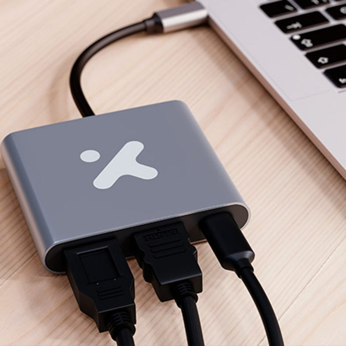 Adaptador USB-C 3 en 1 Xtech XTC-566 HDMI + USB