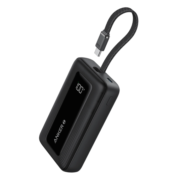 Cargador Portátil Power Bank Anker Zolo Negro 20.000mAh 30W USB-C Carga Rápida (A1689H11)