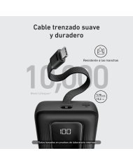 Cargador Portátil Power Bank Anker Zolo Blanco 20.000mAh 30W USB-C Carga Rápida (A1689H21)