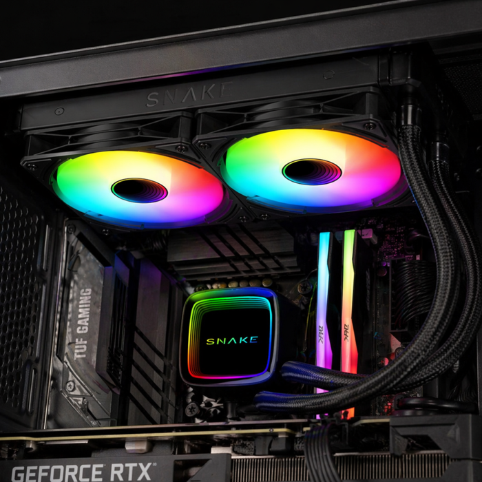 Refrigeración Líquida Snake Leviathan 240 RGB 240mm (RLL240-1)