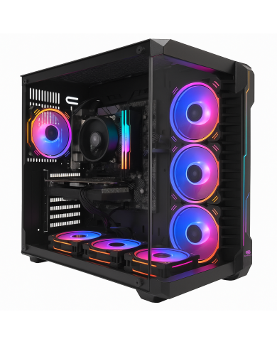 PC Snake Gamer Black Mamba V3 Ryzen 7 5700, RTX 5060 8GB, 16GB RAM + 512GB SSD, Windows 11Pro