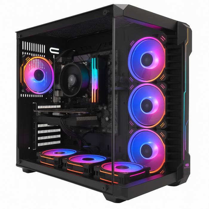 PC Snake Gamer Black Mamba V3 Ryzen 7 5700, RTX 5060 8GB, 16GB RAM + 512GB SSD, Windows 11Pro