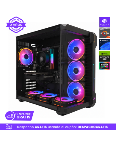 PC Snake Gamer Black Mamba V3 Ryzen 7 5700, RTX 5060 8GB, 16GB RAM + 512GB SSD, Windows 11Pro
