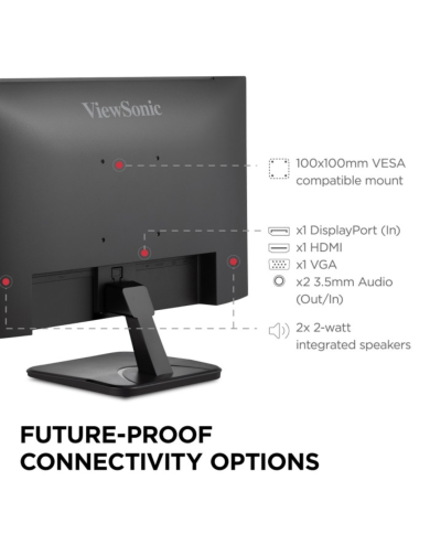 Monitor ViewSonic VA2456a-mhd 24" Full HD IPS HDMI DisplayPort VGA