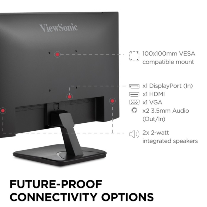 Monitor ViewSonic VA2456a-mhd 24" Full HD IPS HDMI DisplayPort VGA