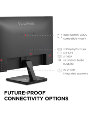 Monitor ViewSonic VA2456a-mhd 24" Full HD IPS HDMI DisplayPort VGA