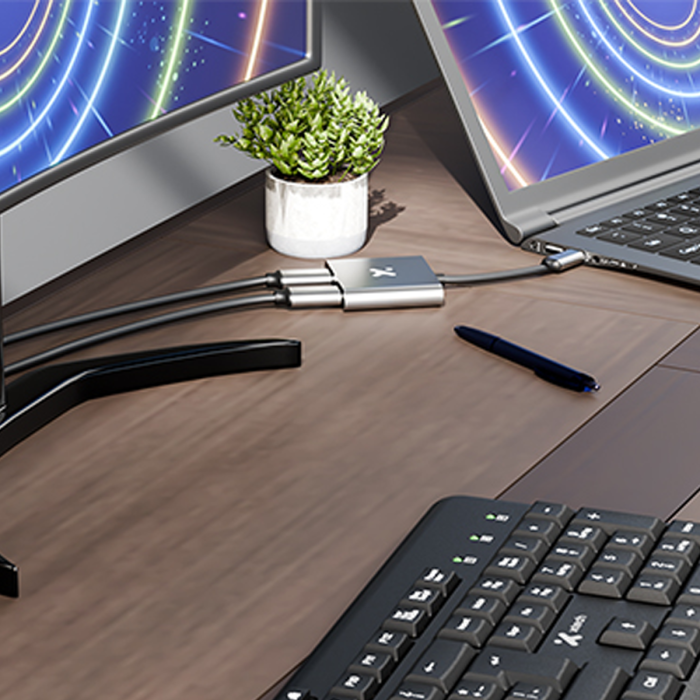 Adaptador Xtech XTC-548 USB 3.0 a Dual HDMI para Dos Monitores Full HD