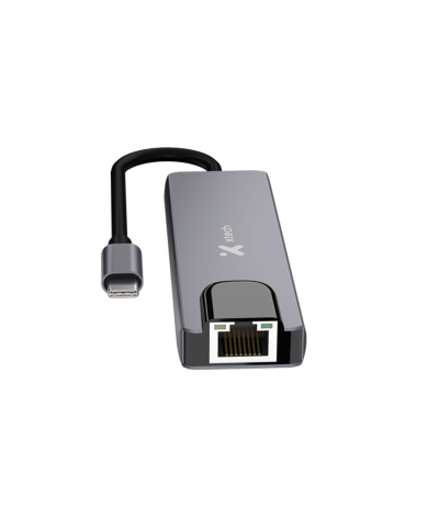 Hub USB-C Xtech XTC-572 5 en 1 HDMI 4K Ethernet Gigabit PD 100W