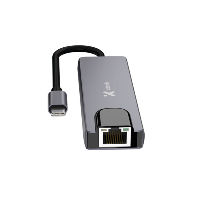 Hub USB-C Xtech XTC-572 5 en 1 HDMI 4K Ethernet Gigabit PD 100W
