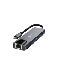 Hub USB-C Xtech XTC-572 5 en 1 HDMI 4K Ethernet Gigabit PD 100W