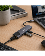 Hub USB-C Xtech XTC-572 5 en 1 HDMI 4K Ethernet Gigabit PD 100W