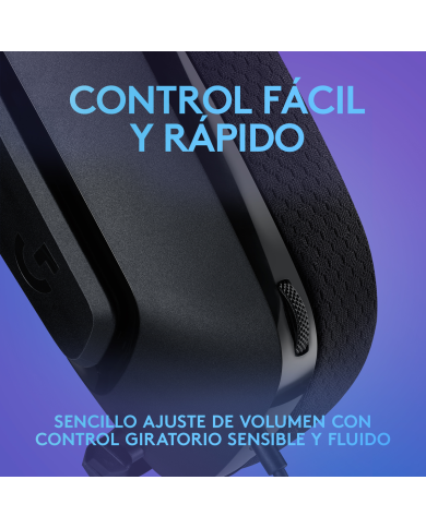 Audífonos Gamer Logitech G335 Alámbrico, conector 3.5mm Negro (981-000977)
