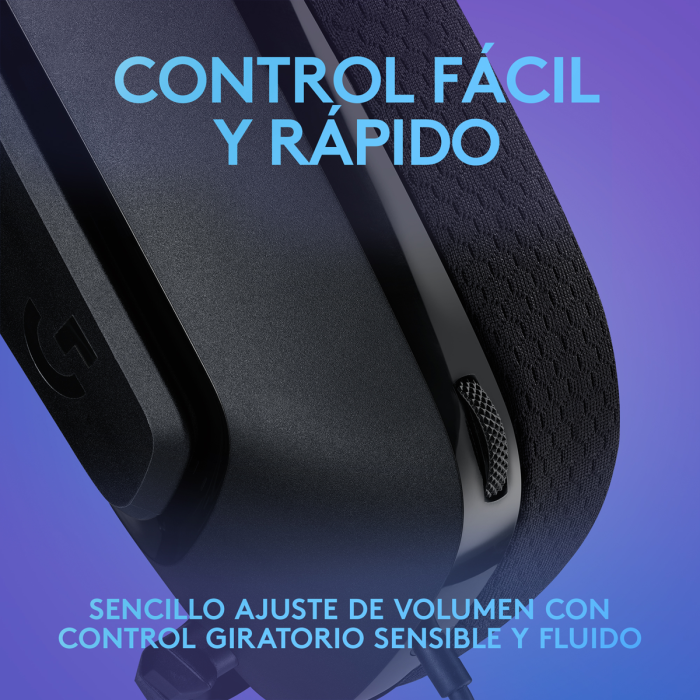 Audífonos Gamer Logitech G335 Alámbrico, conector 3.5mm Negro (981-000977)