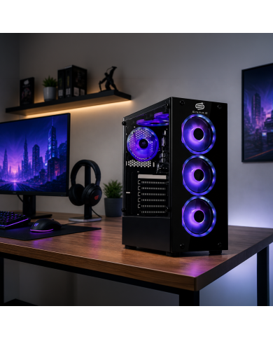 Pc Snake Gamer Vibora Black V10 AMD Ryzen 7 5700GB, 16GB RAM + 512GB SSD, Wifi + Bluetooth,  Windows 11 Pro