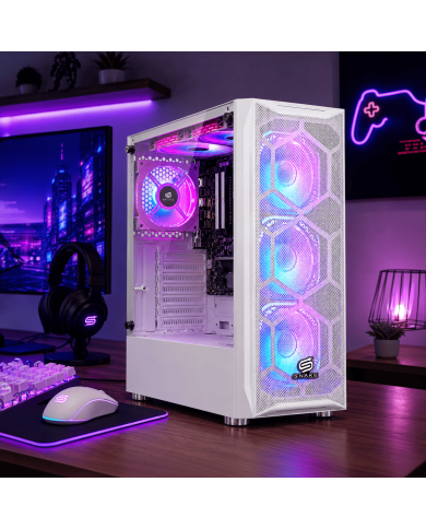 Pc Snake Gamer Vibora White V2 AMD Ryzen 5 5600GT, 16GB RAM + 512GB SSD, Wifi + Bluetooth,  Windows 11 Pro