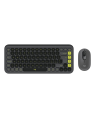 Logitech POP Icon Combo Teclado y Mouse Inalámbrico Naranjo y Blanco Crudo