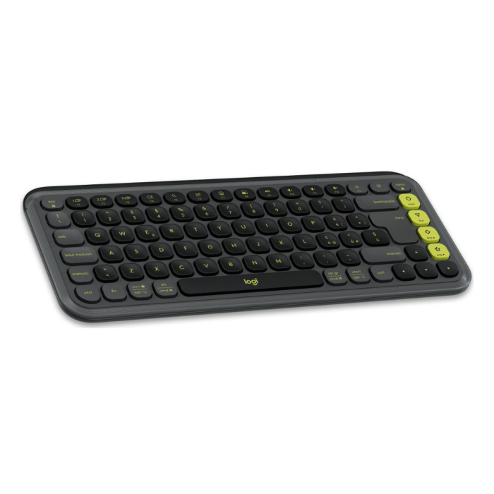 Logitech POP Icon Combo Teclado y Mouse Inalámbrico Grafito y Verde