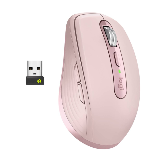 Mouse Inalámbrico Logitech MX Anywhere 3S 8000 DPI MagSpeed Rosa