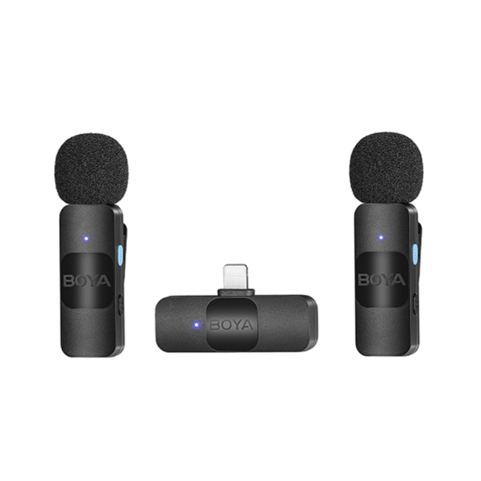 Micrófono Inalámbrico Doble BOYA BY-V20 Ultra Compacto USB-C Negro