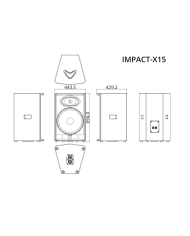 Parlante Pasivo Wharfedale Impact-X15 15” 350W Profesional