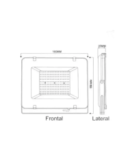 Pack 2 Focos Led 50w Sec 5000lm Y Soporte Atril Trípode 150cm
