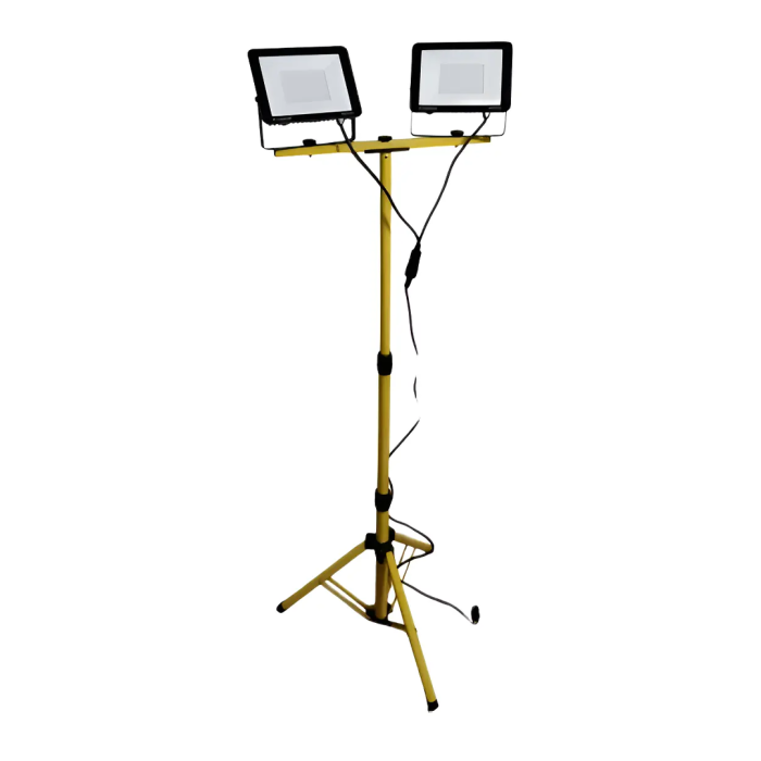 Pack 2 Focos Led 50w Sec 5000lm Y Soporte Atril Trípode 150cm