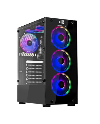 PC Snake Gamer Víbora V2 AMD Ryzen 5 5600GT + Monitor Snake 24” + Setup Completo