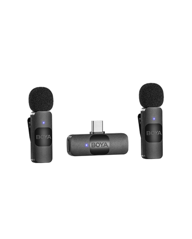 Micrófono Inalámbrico BOYA BY-V20 USB-C Doble 2.4GHz
