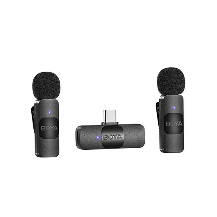 Micrófono Inalámbrico BOYA BY-V20 USB-C Doble 2.4GHz