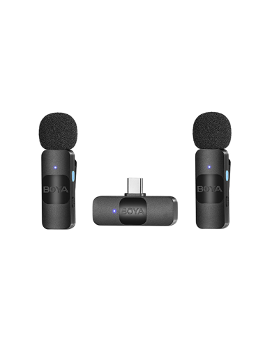 Micrófono Inalámbrico BOYA BY-V20 USB-C Doble 2.4GHz