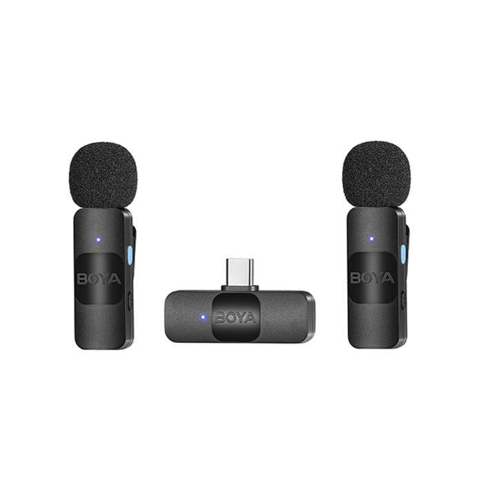 Micrófono Inalámbrico BOYA BY-V20 USB-C Doble 2.4GHz