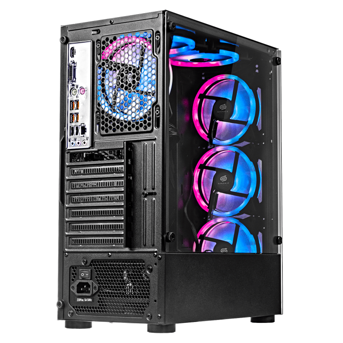 Pc Snake Gamer Vibora Black V2 Lite Ryzen 5 5600GT, 16GB RAM + 256GB SSD, Wifi + Bluetooth,  Windows 11 Pro