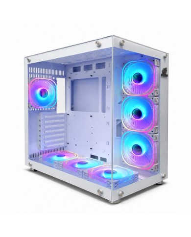 Gabinete Snake Gamer Anilius White ATX Mid Tower Vidrio Templado (AN990W)