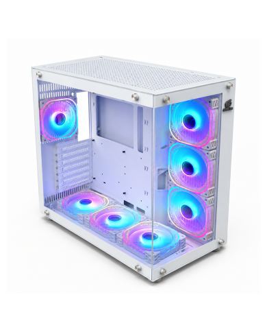Gabinete Snake Gamer Anilius White ATX Mid Tower Vidrio Templado (AN990W)
