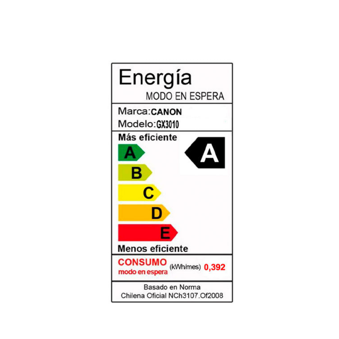 Impresora Multifuncional Canon MAXIFY GX3010 WiFi Dúplex Sistema de Tinta Continua (5777C005)