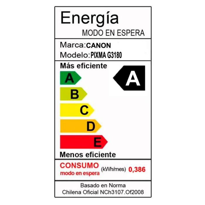 Impresora Canon PIXMA G3180 Inalámbrica Multifuncional Tanque de Tinta (6708C005)