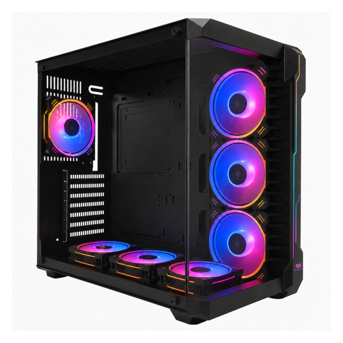 Gabinete Snake Gamer Atheris Black ATX Mid Tower Vidrio Templado (AT880B)