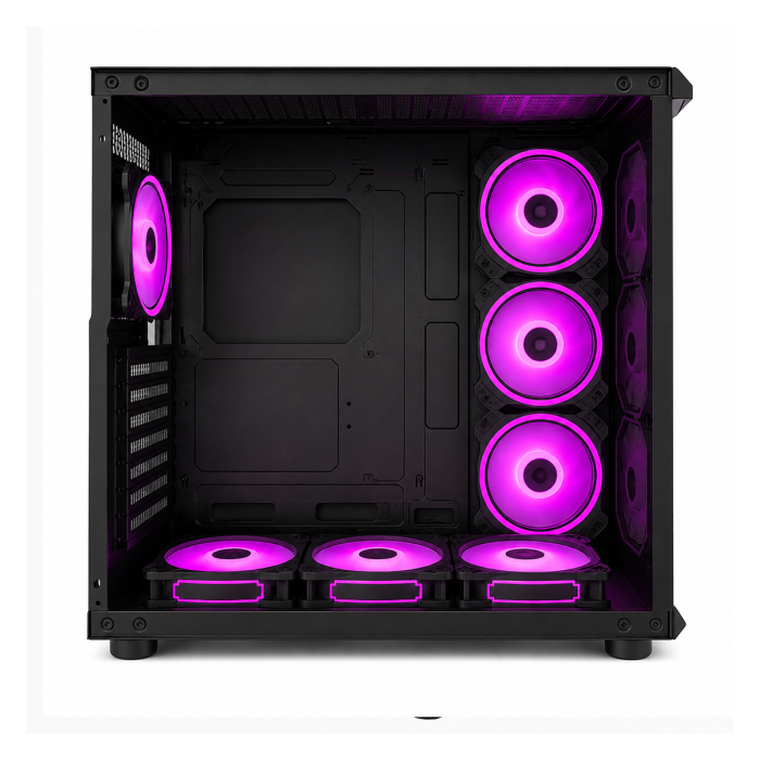 Gabinete Snake Gamer Atheris Black ATX Mid Tower Vidrio Templado (AT880B)