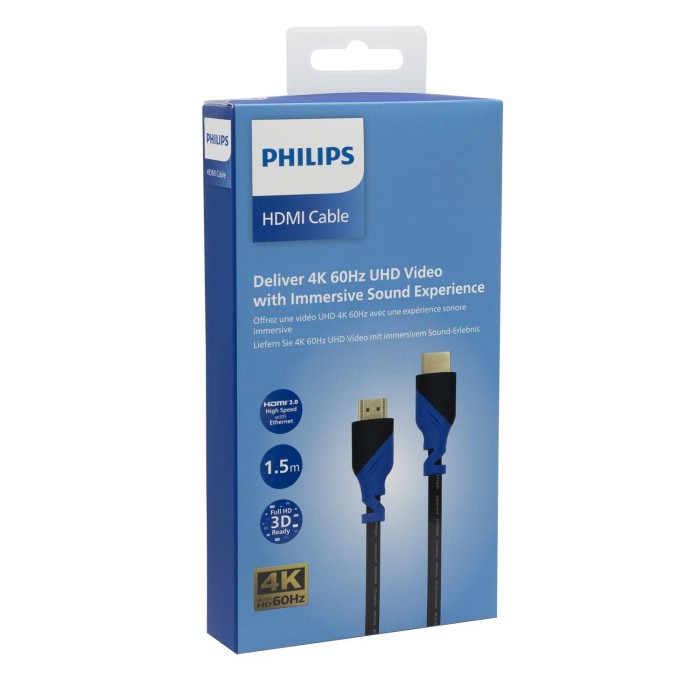 Cable HDMI 2.0 SWV5201/59 V2.0 4K, 2K 1.5 metros color negro