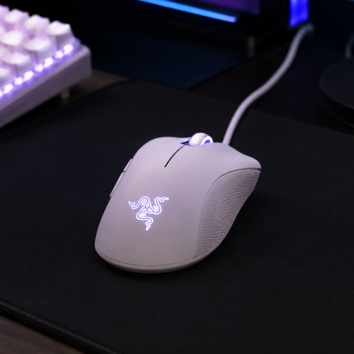Mouse Razer DeathAdder Essential White 6400 DPI 5 Botones (RZ01-03850200-R3M1)