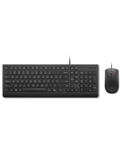 Combo Teclado y Mouse Lenovo Essential USB Español Negro