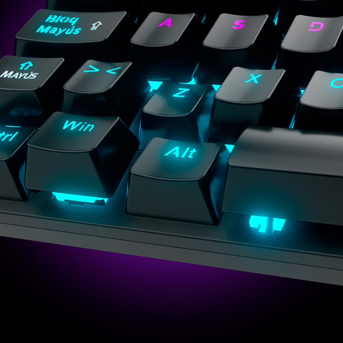 Teclado Gamer Primus Ballista 92T RGB Mecánico Switch Red Español Negro (PKS-094S)
