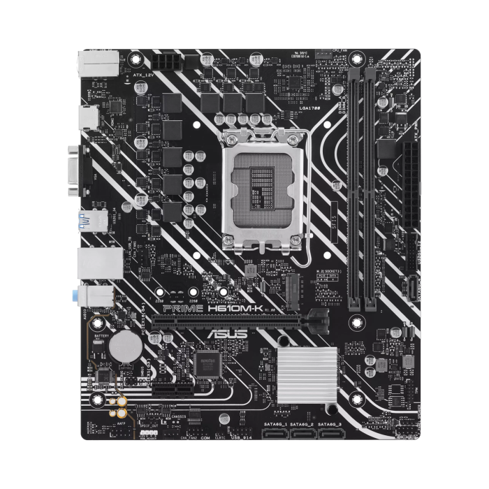 Placa Madre Asus H610M-K Prime Intel Micro ATX DDR5 LGA 1700 PCIe 4.0 M.2 (90MB1GA0-M0EAY0)