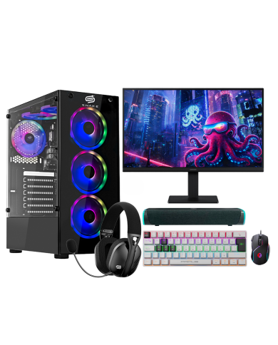 PC Snake Gamer Víbora V2 AMD Ryzen 5 5600GT + Monitor Samsung 22” + Setup Completo