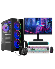 PC Snake Gamer Víbora V0 AMD Ryzen 3 3200G + Monitor Samsung 22” + Setup Completo