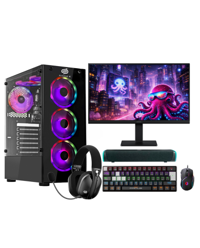 PC Snake Gamer Víbora V2 AMD Ryzen 5 5600GT + Monitor Samsung 22” + Setup Completo