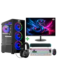 Pc Snake Gamer Vibora Black V2 Lite Ryzen 5 5600GT, 16GB RAM + 256GB SSD, Wifi + Bluetooth,  Windows 11 Pro