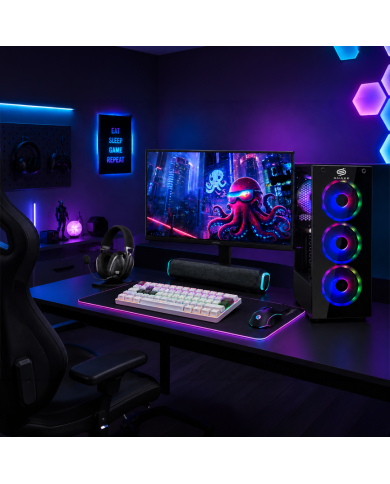 PC Snake Gamer Víbora V2 AMD Ryzen 5 5600GT + Monitor Samsung 22” + Setup Completo