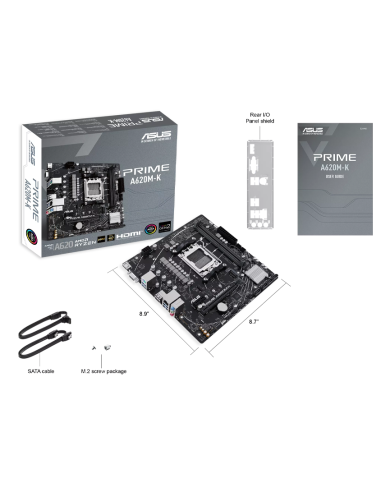 Placa Madre Asus A620M-K Prime AMD Micro ATX DDR4 PCIe 4.0 M.2 (90MB1F40-M0EAY0)