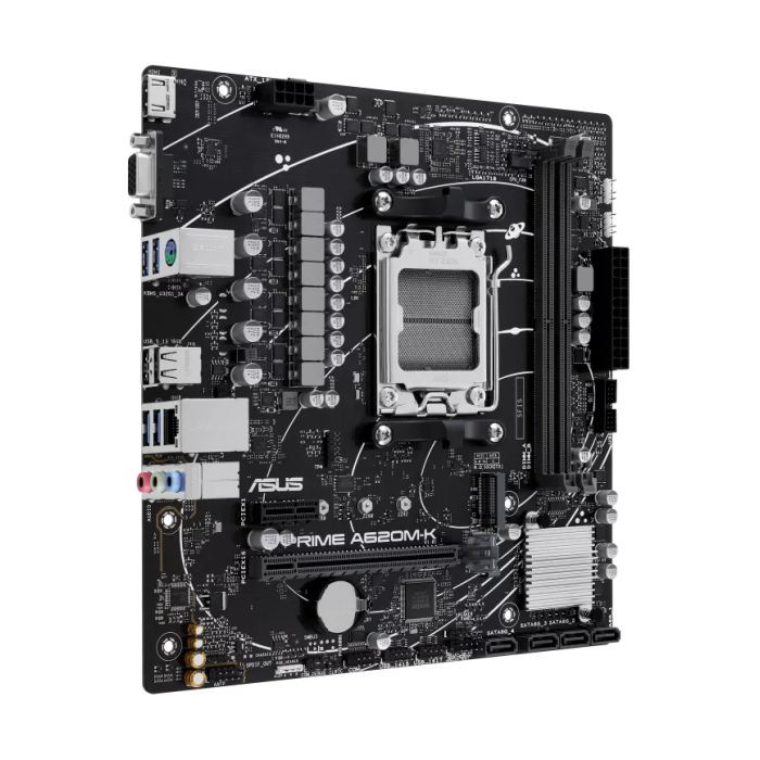 Placa Madre Asus A620M-K Prime AMD Micro ATX DDR4 PCIe 4.0 M.2 (90MB1F40-M0EAY0)